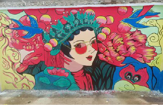 凭祥县墙体彩绘-网红墙