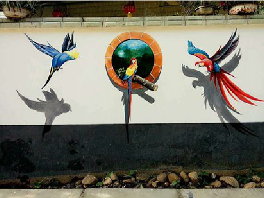 凭祥县视觉错位-3D墙绘设计