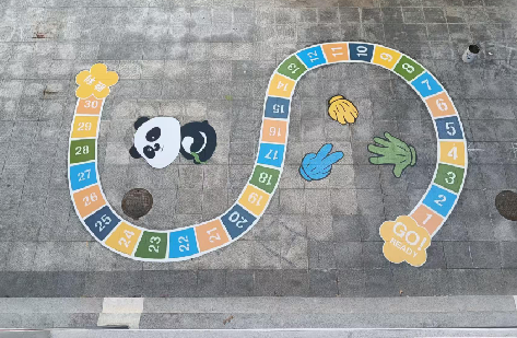 凭祥县地面游戏彩绘