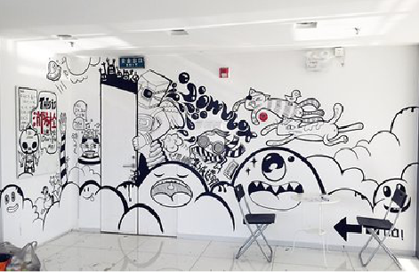 凭祥县手绘墙并非传统涂鸦。